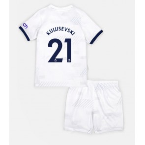 Tottenham Hotspur Dejan Kulusevski #21 Hemmaställ Barn 2023-24 Kortärmad (+ Korta byxor)